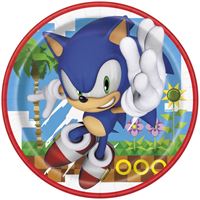 Assiettes à Repas - Sonic - 9" - 8/Pqt