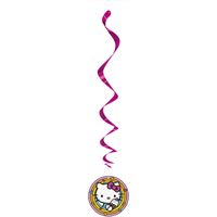 Décorations tourbillons suspendus - Hello Kitty - 3/Pqt