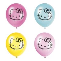 Ballons en latex - Hello Kitty - 12" - 8/Pqt