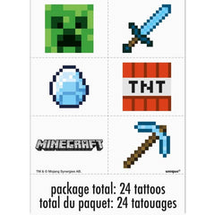 Tatouages - Minecraft - 24/Pqt