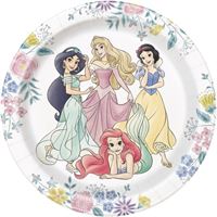 Assiettes à Dessert - Princesses Disney - 7" - 8/Pqt