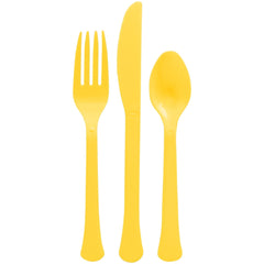 Reusable Utensils - Yellow - 24/Pack
