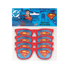 Lunettes novelties à trous – Superman Pinhole – 4/Pqt Unique Industries