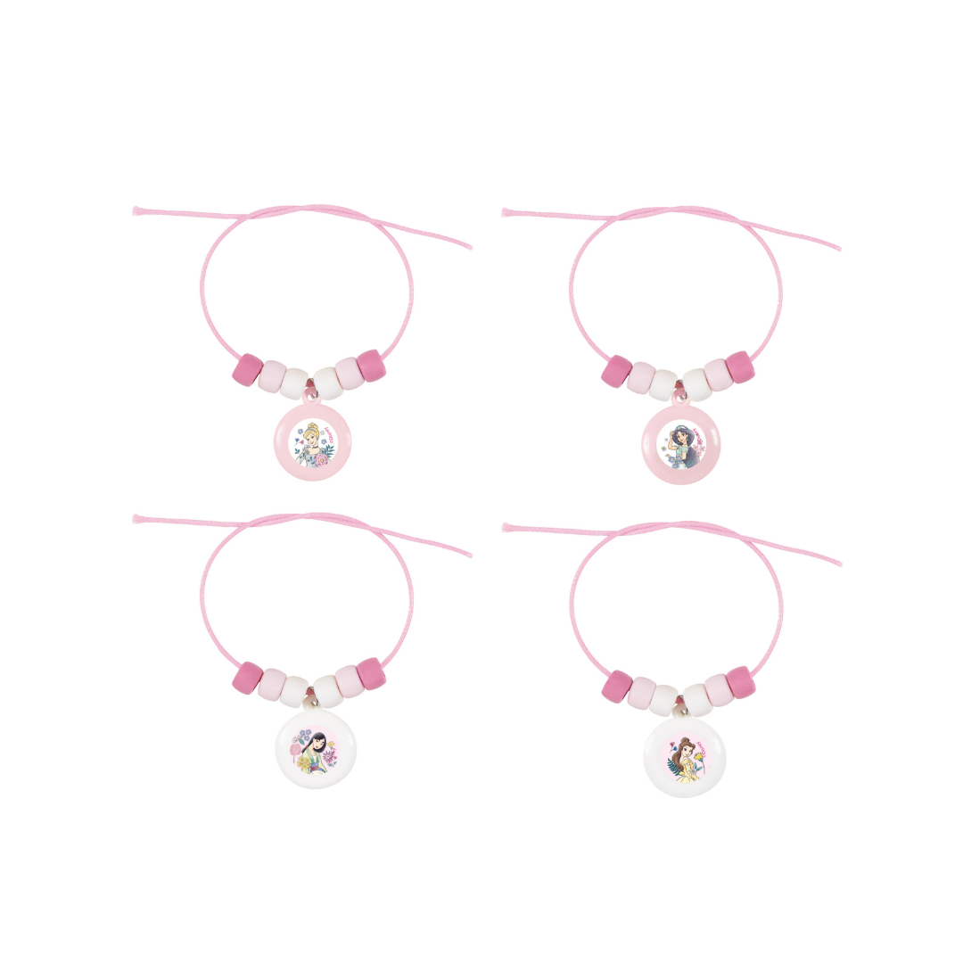 Bracelets à breloques assortis – Disney Princess Assorted – 4/Pqt Unique Industries