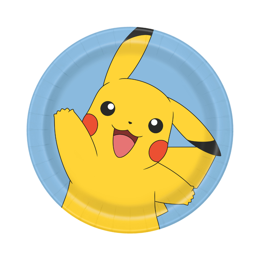 Assiettes à Repas - Pokémon - 9" - 8/Pqt Unique