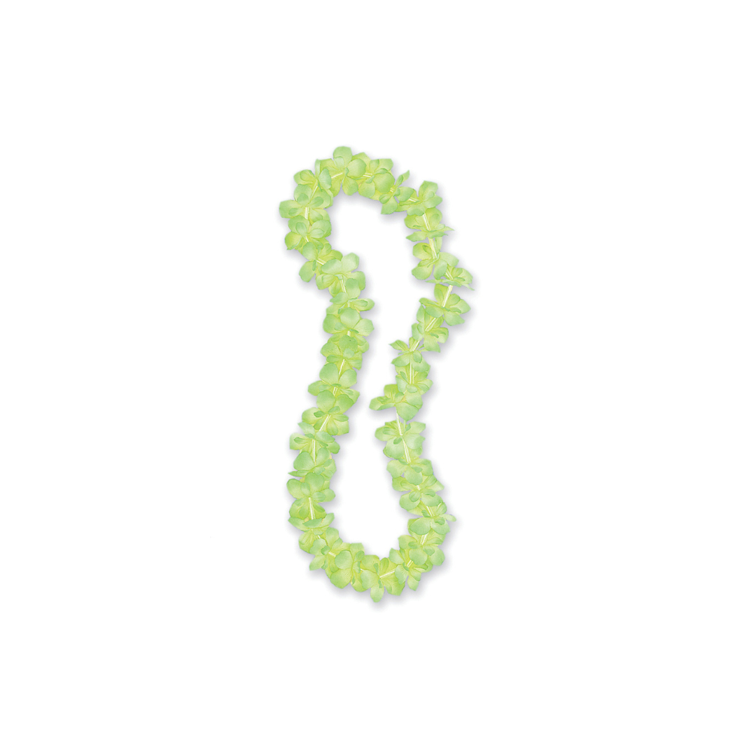 Collier Hawaïen - Fleurs Vert Lime - 40" Unique