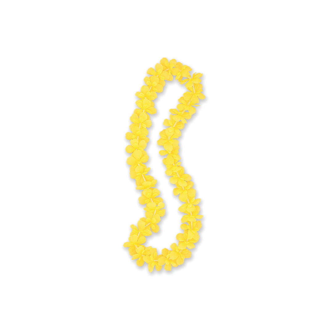 Collier Hawaïen - Fleurs Jaunes - 40" Unique