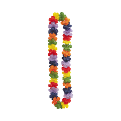 Collier Hawaïen - Fleurs Arc-en-ciel - 40" Unique