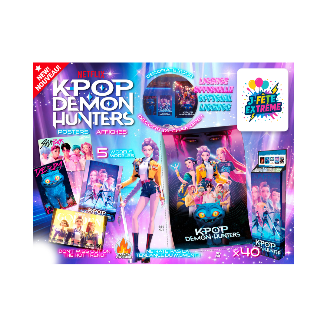 Affiches - K-Pop Demon Hunters - 145 cm x 97 cm - Assortis RICOCHET