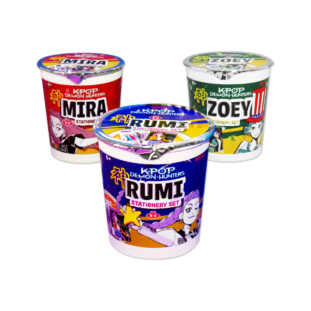 Ensemble Papeterie - Bol de Ramen - K-Pop Demon Hunters - 10 cm RICOCHET