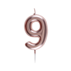 Bougie Chiffre Rose Gold - N°9 - 4 x 9 cm*** BLC