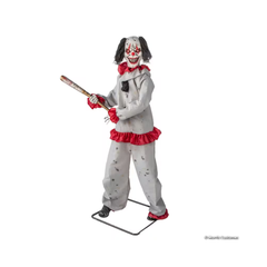 Décoration d’Halloween animée – Clown inversé lumineux avec citrouille – 5 pi Morris Costumes