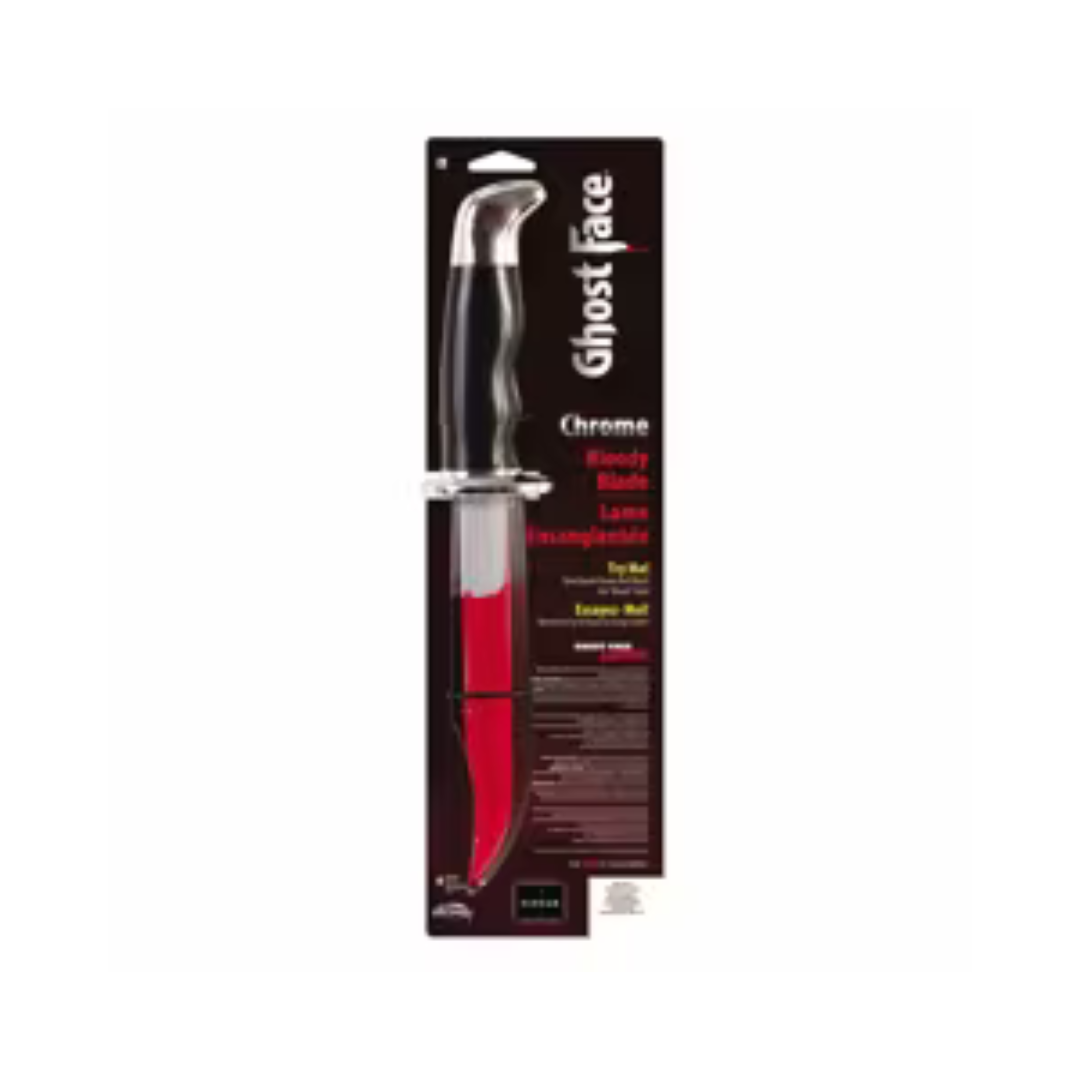 Couteau Deluxe Chrome Ensanglanté Ghost Face® – 15 po Fun World
