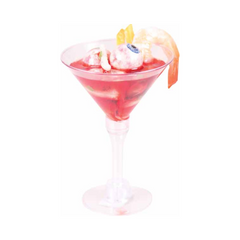 Martini with fake body parts