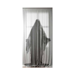 Rideau de porte fantôme effrayant