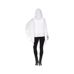 Poncho à capuche - Fantôme - Adulte - Taille Unique***