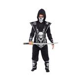 Costume Enfant - Seigneur Ninja Squelette Argent et Noir Fun World