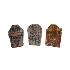 Pierres Tombales - Apparence Bois - 22" - Assortiment