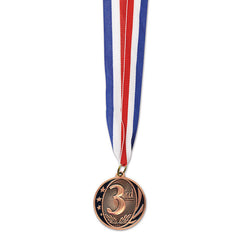Medal with ribbon - Bronze - 3rd Place - 2"