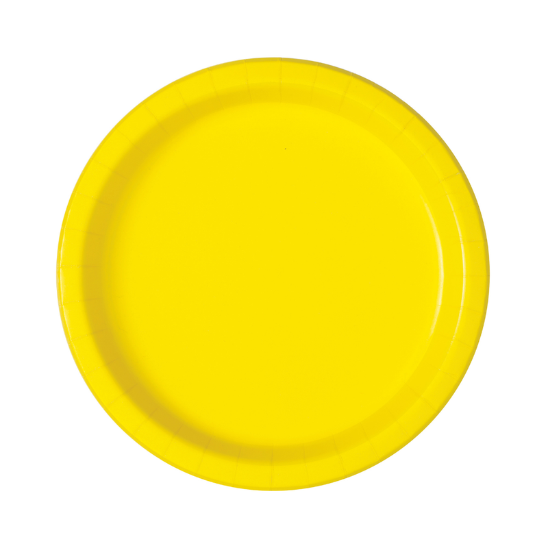 Vaisselle-Jaune-Néon-Unie J-FÊTE EXTRÊME