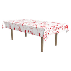 Nappe en Plastique - Empreintes de mains ensanglantées