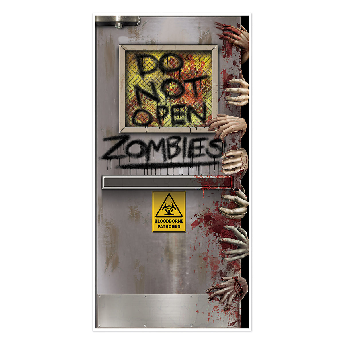 Décoration de porte – Labo de zombies