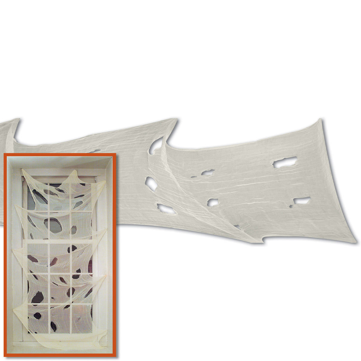 Tissu effrayant - Toile D'araignée