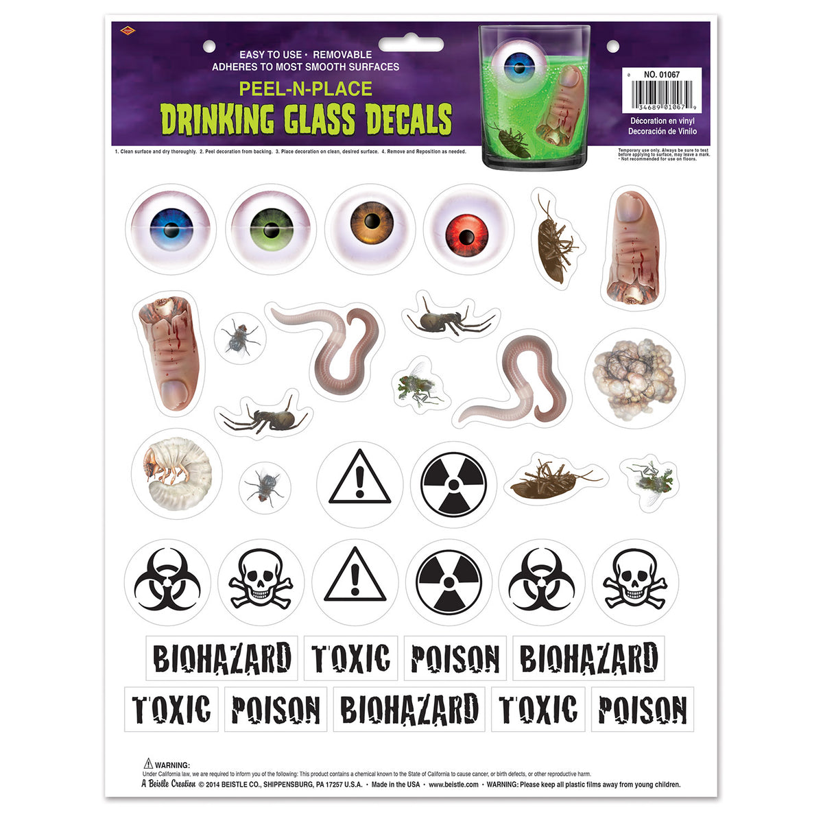 Autocollants pour verres - D'insectes