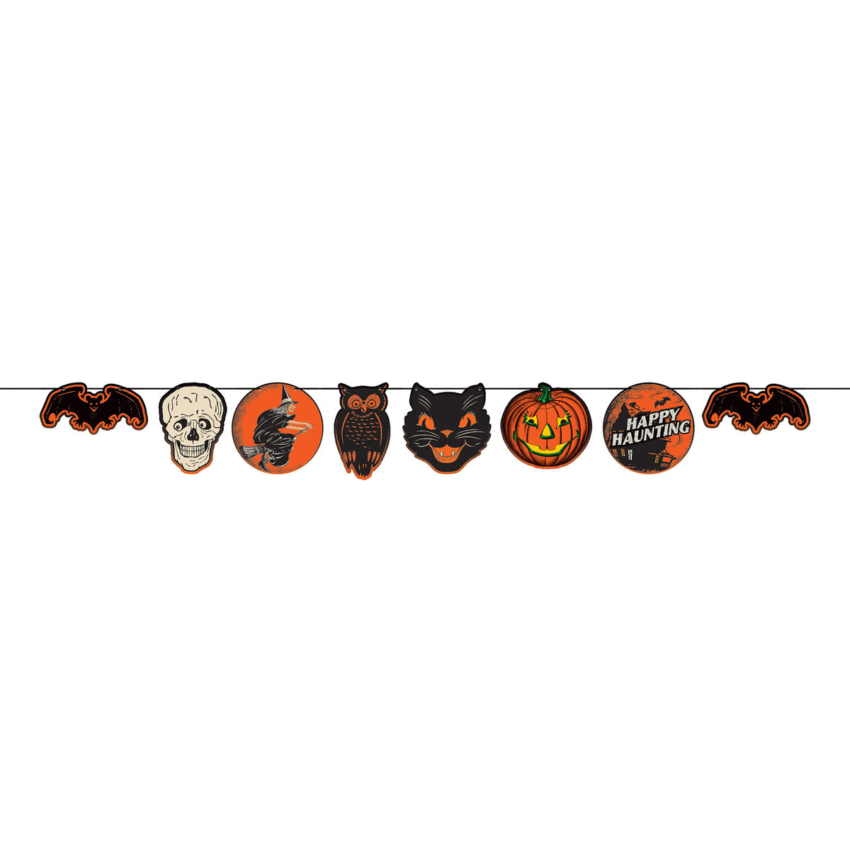Bannière décorative – Halloween rétro