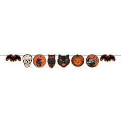 Bannière décorative – Halloween rétro