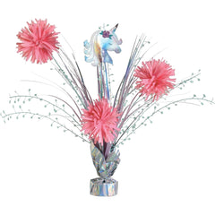 Enchanted Unicorn Tinsel Burst Centerpiece
