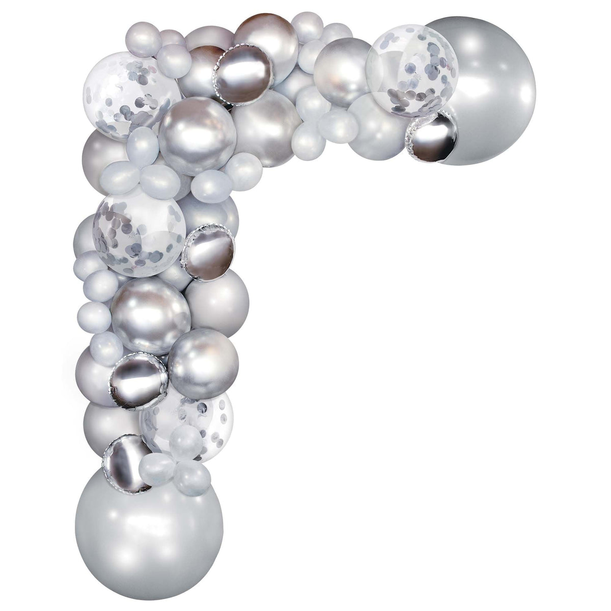 Guirlande de ballons à faire soi-même - Argent