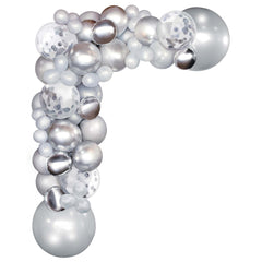 Guirlande de ballons à faire soi-même - Argent