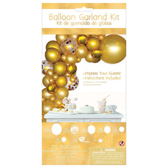 Guirlande de ballons à faire soi-même - Or