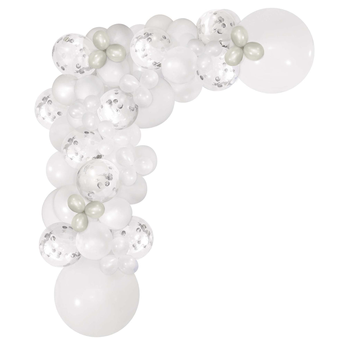 Guirlande de ballons à faire - Blanc