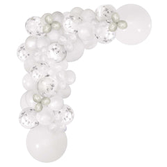 Guirlande de ballons à faire - Blanc