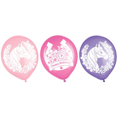 Ballons en latex - Cheval - 12" - 6/Pqt