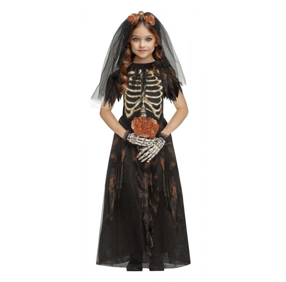 Costume Fille - Mariée Squelet - Enfant