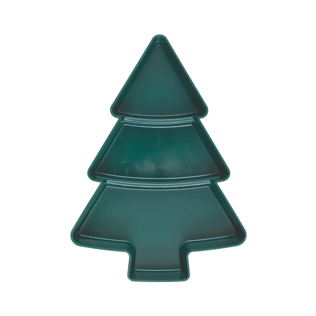 Plateau de service en forme de sapin de Noël Unique