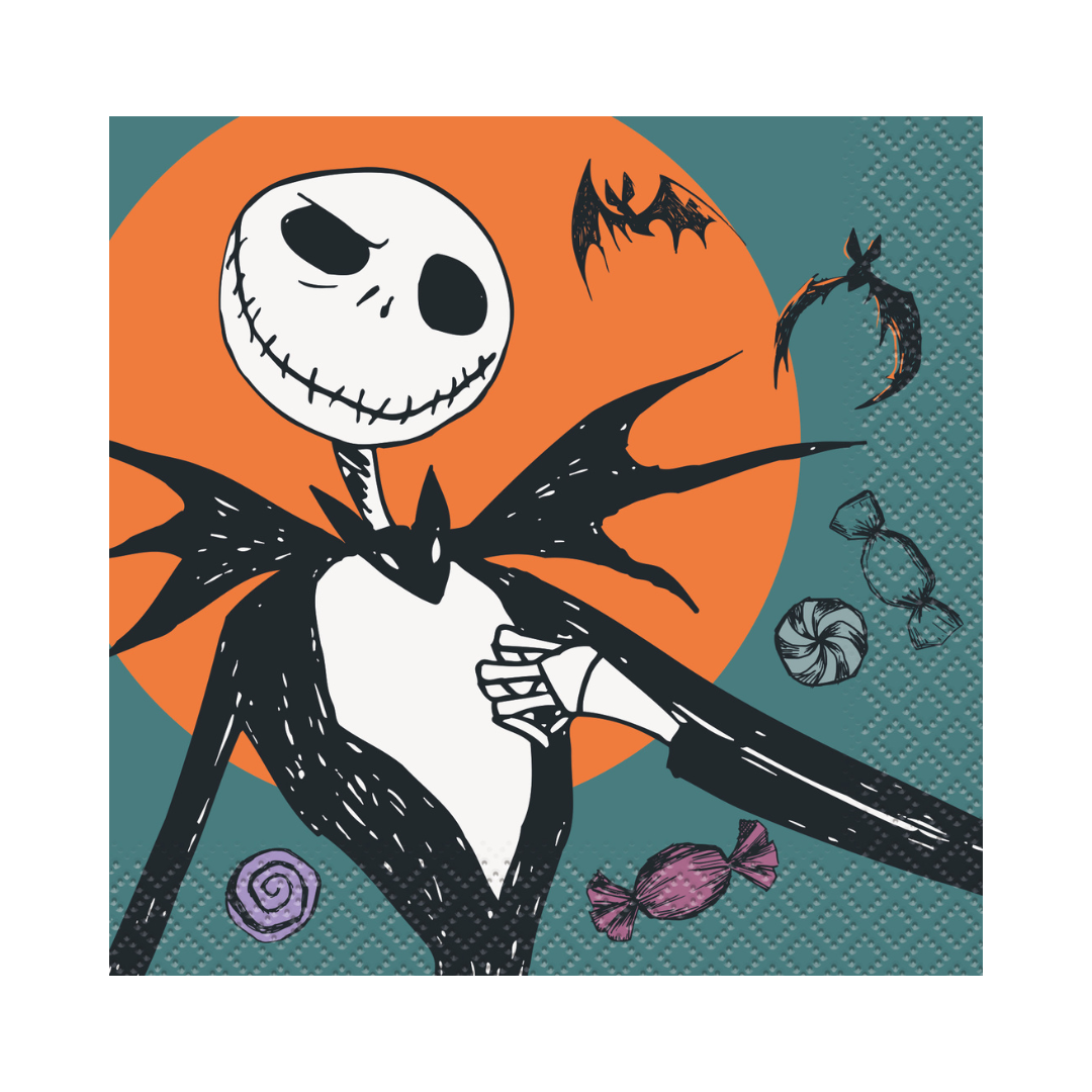 Serviettes à Breuvage Disney Nightmare Before Christmas - 16/Pqt Unique