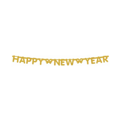 Bannière dorée - Happy New Year - 5'