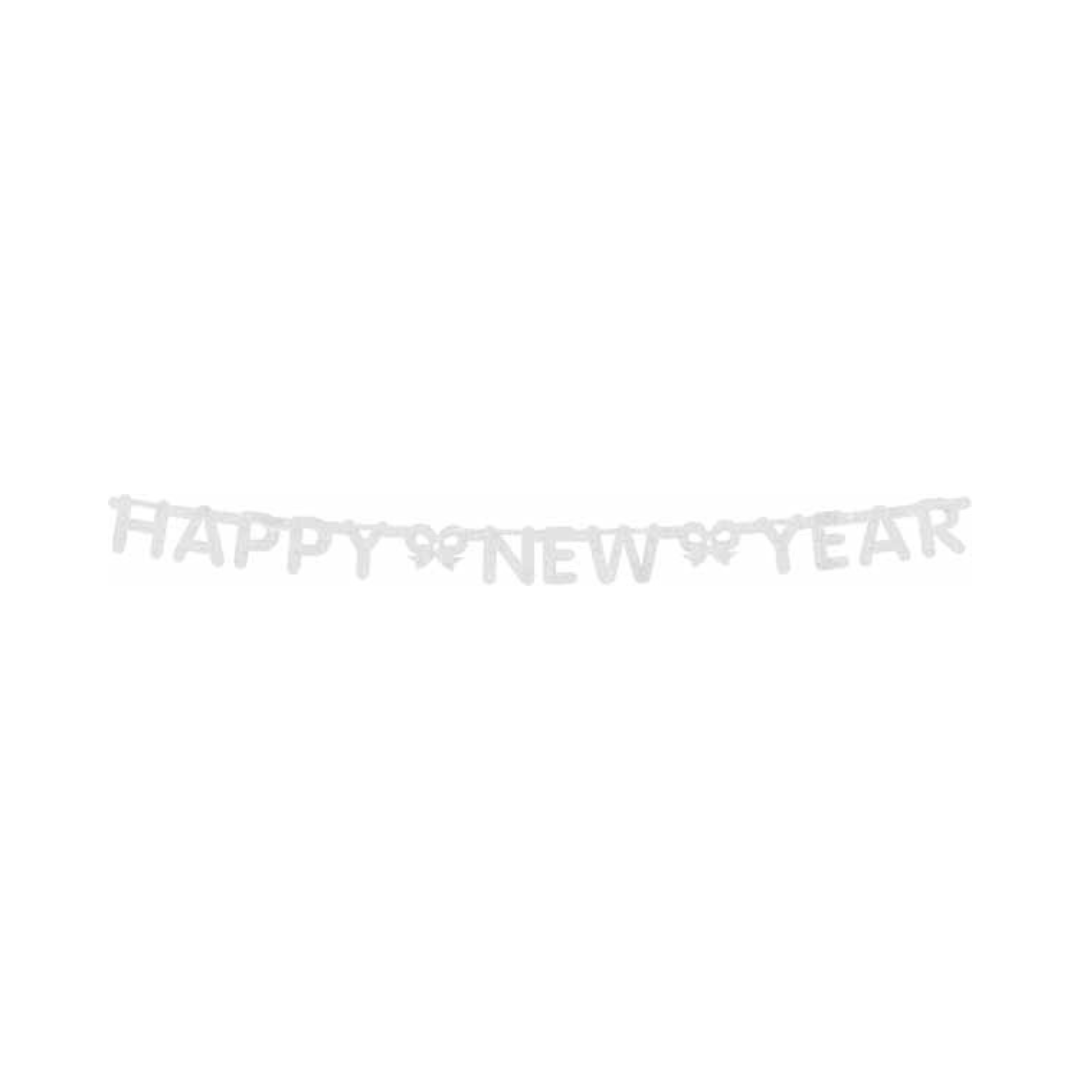 Bannière argentée - Happy New Year - 5'