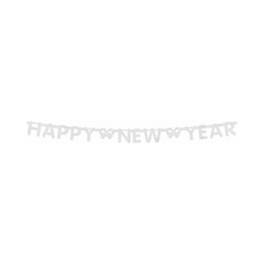Bannière argentée - Happy New Year - 5'