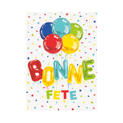 Invitations - Bonne fête - éclatantes - 8/Pqt Unique