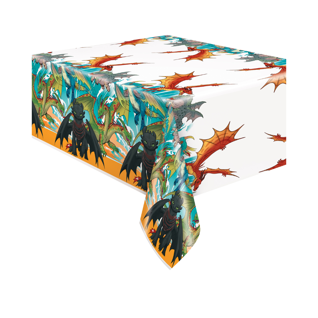 Nappe en Plastique - Dragons - 54" x 84" Unique