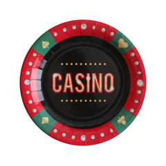Assiette à repas - Casino - 10/Pqt