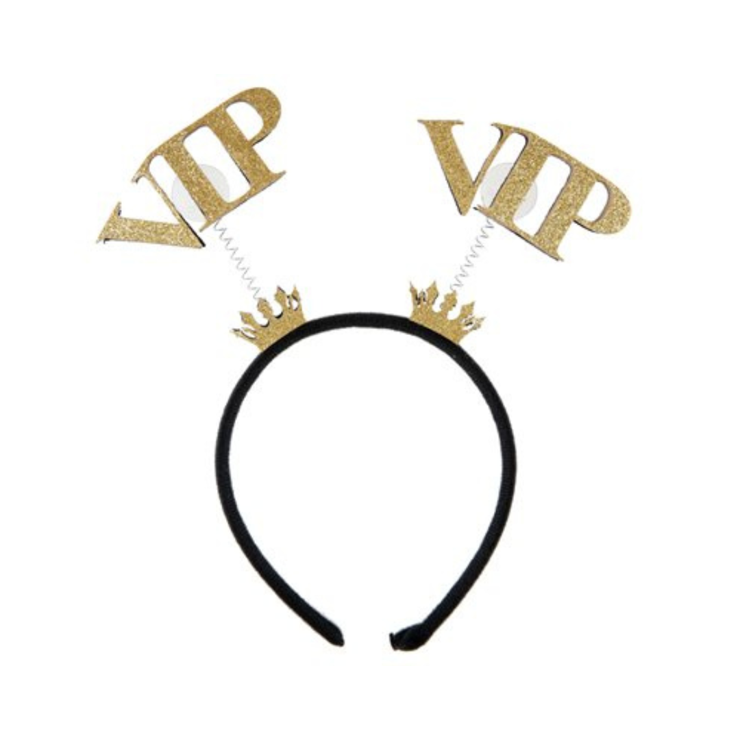 Serre-tête en paillette d'or - V.I.P