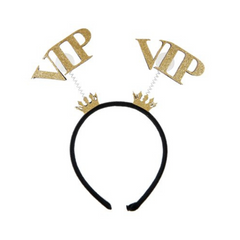 Serre-tête en paillette d'or - V.I.P