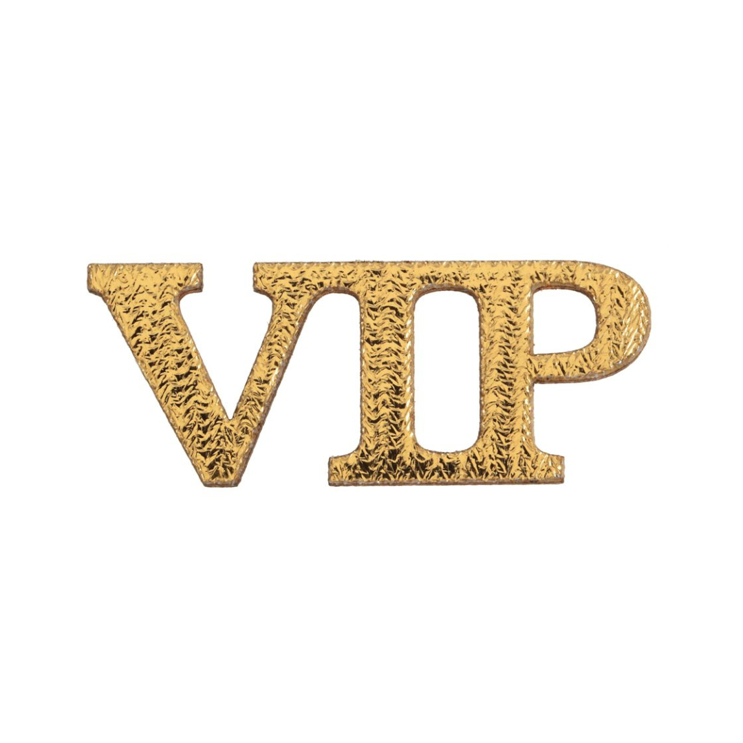 Confettis en or métallique - V.I.P - 10/Pqt