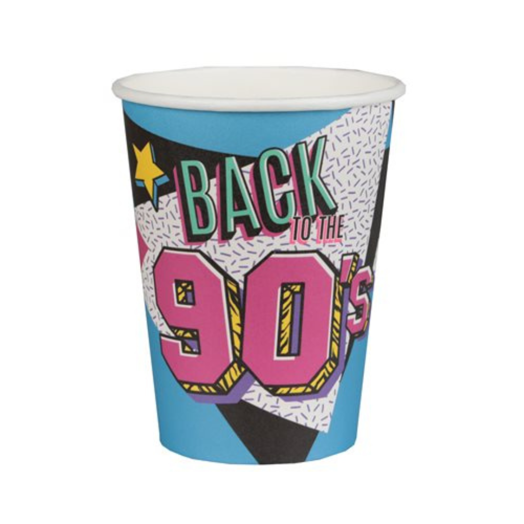 Verres en papier - Année 90 - 10/Pqt